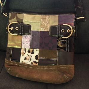 Coach Limited Edition Holiday Suede Patchwork!